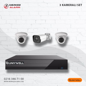 Hikvision 3 Kameralı Set